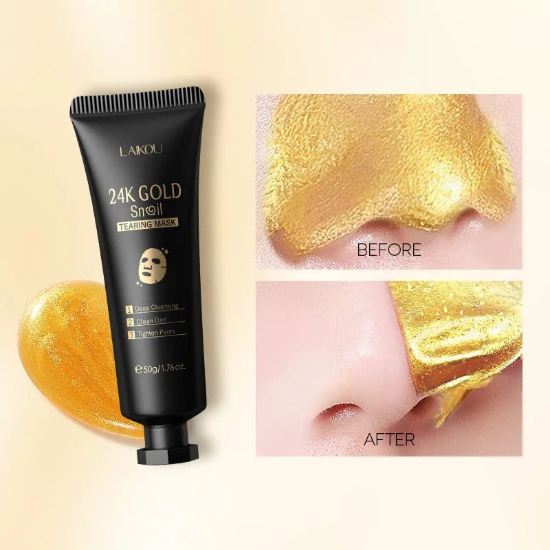 Masque Peel-Off Or 24K & Bave d’Escargot – LAIKOU
