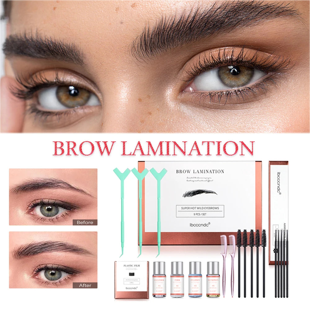 Kit de Rehaussement des Sourcils – IBCCCNDC® Brow Lamination Set (9 pcs)