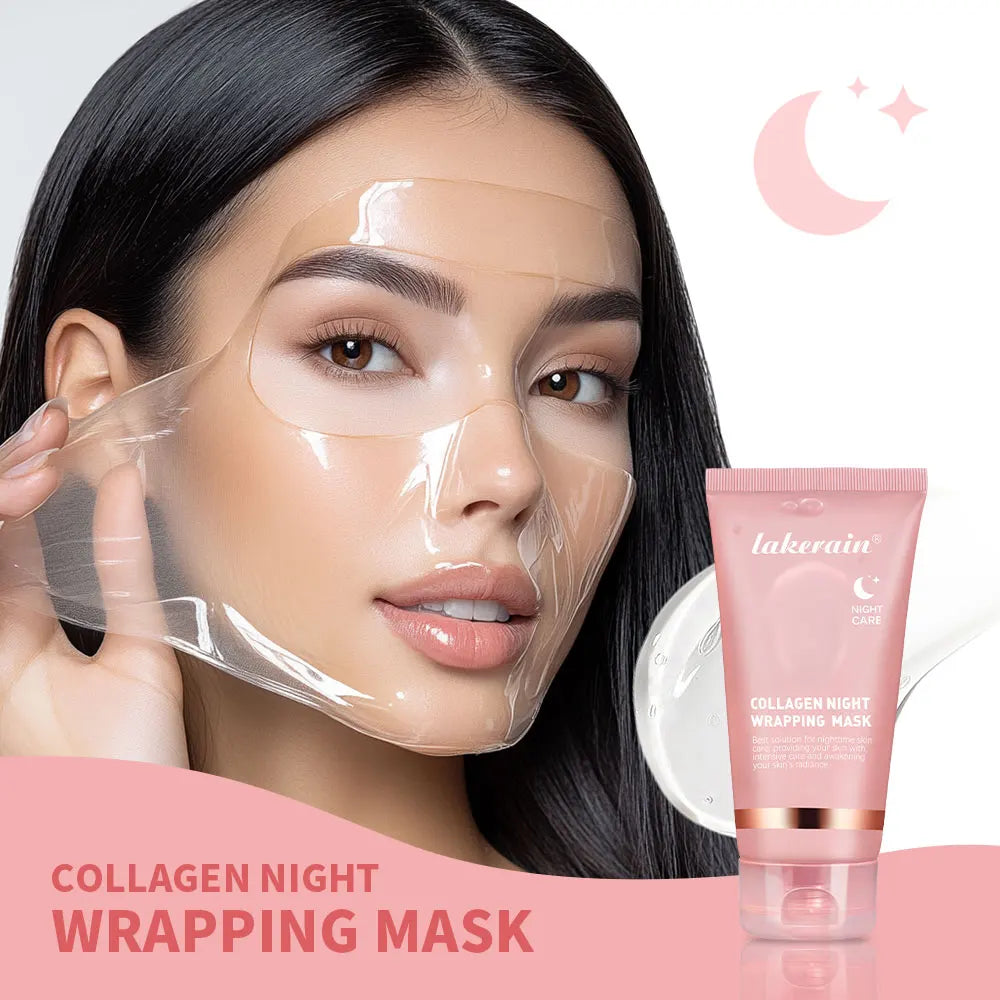 Masque de Nuit Film Collagène ou Curcuma – Lakerain® Night Wrapping Mask