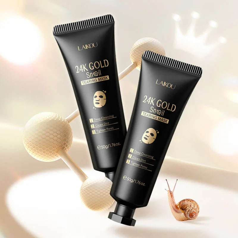 Masque Peel-Off Or 24K &amp; Bave d’Escargot – LAIKOU